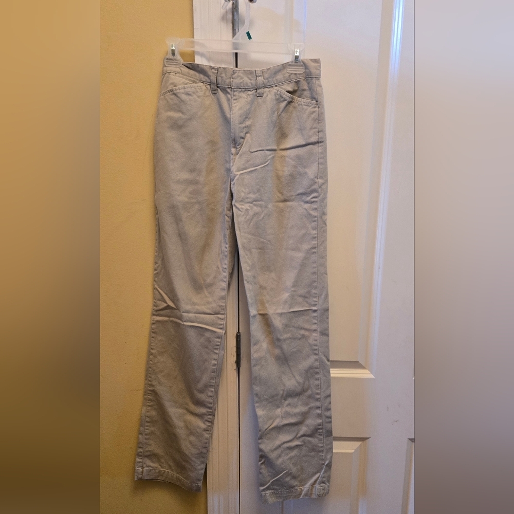 Old Navy Straight Leg Pants - Khaki Uniform Pants Size 4 Long